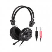 Casti A4Tech HS-28-1, 40mm, Jack 3.5mm, Cu microfon, Negru Periferice