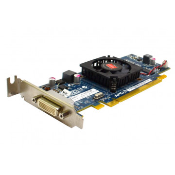 Placa video PCI-E ATI Radeon 6350 512MB, DMS-59, low profile design + Adaptor cablu video DMS 59 la 2x DVI, Second Hand Componente PC Second Hand 1