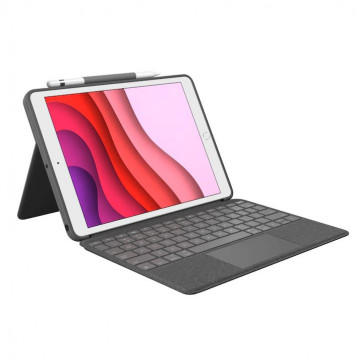 Husa Noua Logitech Combo Touch, cu tastatura si trackpad detasabile pentru iPad Air (3 gen) si iPad Pro 10,5", US, Oxford Grey Diverse 1