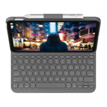 Husa Noua Logitech SLIM FOLIO pentru iPAD Gen 10, US, Gri Diverse 1