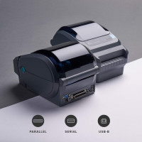 Imprimanta Termica Second Hand Zebra GX420D, 125mm pe secunda, USB, Paralel, Serial, Cutter