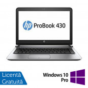 Laptopuri Refurbished - Laptop Refurbished HP ProBook 430 G3, Intel Core i5-6200U 2.30GHz , 8GB DDR4, 256GB SSD, 13.3 Inch, Webcam + Windows 10 Pro, Laptopuri Laptopuri Refurbished