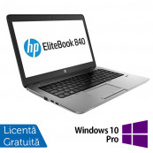 Laptop HP Elitebook 840 G2, Intel Core i5-5300U 2.30GHz, 4GB DDR3, 500GB SATA, 14 Inch, Webcam + Windows 10 Pro, Refurbished Laptopuri Refurbished