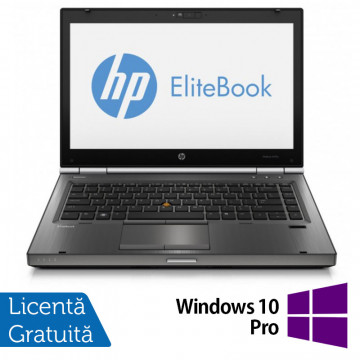 Laptop HP EliteBook 8470p, Intel Core i5-3210M 2.50GHz, 4GB DDR3, 320GB SATA, DVD-RW, 14 inch + Windows 10 Pro, Refurbished Laptopuri Second Hand