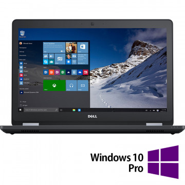 Laptop Refurbished DELL Latitude E5570, Intel Core i7-6820HQ 2.70 - 3.60GHz, 16GB DDR4, 256GB SSD, 15.6 Inch Full HD, Tastatura Numerica, Webcam + Windows 10 Pro Laptopuri Refurbished 1