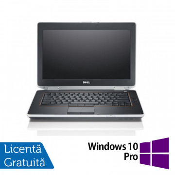 Laptop DELL Latitude E6420, Intel Core i7-2640M 2.50GHz, 4GB DDR3, 320GB SATA, DVD-RW, 14 Inch + Windows 10 Pro, Refurbished Intel Core i7