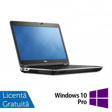 Laptop DELL Latitude E6440, Intel Core i5-4300M 2.60GHz, 4GB DDR3, 240GB SSD, DVD-RW, 14 inch + Windows 10 Pro, Refurbished Laptopuri Refurbished