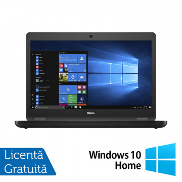 Laptop DELL Latitude 5480, Intel Core i5-6440HQ 2.60GHz, 8GB DDR4, 256GB SSD, 14 Inch + Windows 10 Home, Refurbished Laptopuri Refurbished