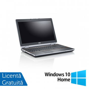 Laptop DELL Latitude E6520, Intel Core i5-2520M 2.50GHz, 4GB DDR3, 320GB SATA, DVD-RW, 15.6 Inch + Windows 10 Home, Refurbished Laptopuri Refurbished