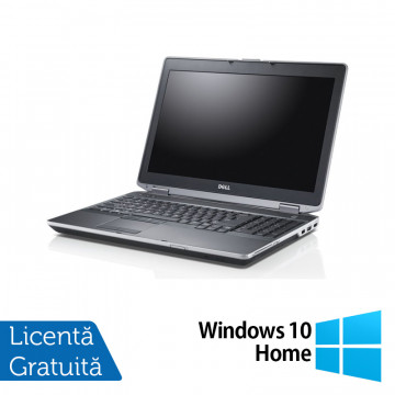 Laptop DELL Latitude E6530, Intel Core i5-3320M 2.60GHz, 4GB DDR3, 320GB SATA, DVD-RW, 15 Inch + Windows 10 Home, Refurbished Laptopuri Refurbished