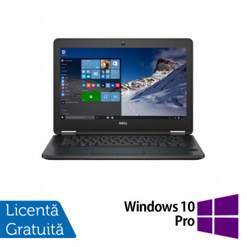 Laptop DELL Latitude E7270, Intel Core i5-6300U 2.30GHz, 8GB DDR4, 120GB SSD, 12 Inch + Windows 10 Pro, Laptopuri Refurbished