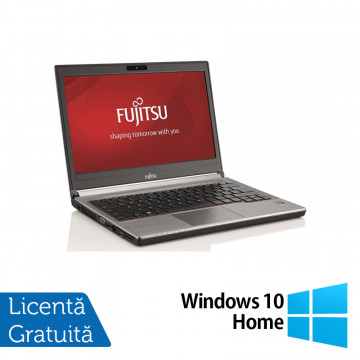 Laptop Fujitsu Siemens Lifebook E736, Intel Core i5-6200U 2.30GHz, 8GB DDR4, 240GB SSD, 13 Inch + Windows 10 Home, Refurbished Laptopuri Refurbished
