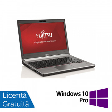 Laptop Fujitsu Siemens Lifebook E736, Intel Core i5-6200U 2.30GHz, 8GB DDR4, 240GB SSD, 13 Inch + Windows 10 Pro, Refurbished Laptopuri Refurbished