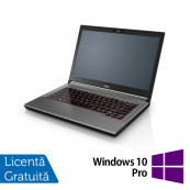 Laptop Refurbished Fujitsu Lifebook E744, Intel Core i5-4200M 2.50GHz, 4GB DDR3, 120GB SSD, DVD-RW, Fara Webcam, 14 Inch + Windows 10 Pro