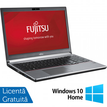 Laptop FUJITSU SIEMENS Lifebook E753, Intel Core i5-3230M 2.60GHz, 8GB DDR3, 120GB SSD, DVD-RW, 15.6 Inch, Tastatura Numerica, Fara Webcam + Windows 10 Home, Refurbished Laptopuri Refurbished