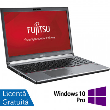 Laptop FUJITSU SIEMENS Lifebook E753, Intel Core i5-3230M 2.60GHz, 8GB DDR3, 120GB SSD, DVD-RW, 15.6 Inch, Tastatura Numerica, Fara Webcam + Windows 10 Pro, Refurbished Laptopuri Refurbished