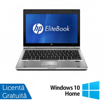  Laptop HP EliteBook 2560p, Intel Core i5-2520M 2.50GHz, 4GB DDR3, 320GB SATA, DVD-RW, 12.5 Inch, Webcam + Windows 10 Home, Refurbished Laptopuri Refurbished