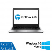 Laptop Refurbished HP ProBook 450 G3, Intel Core i5-6200U 2.30GHz, 8GB DDR4, 256GB SSD, 15.6 Inch HD, Webcam + Windows 10 Home