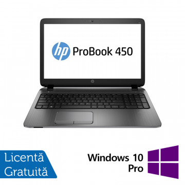Laptop Refurbished HP ProBook 450 G2, Intel Core i5-4200M 2.50GHz, 8GB DDR3, 256GB SSD, 15.6 Inch HD, Webcam + Windows 10 Pro Laptopuri Refurbished 1