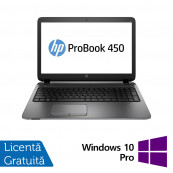 Laptop Refurbished HP ProBook 450 G3, Intel Core i5-6200U 2.30GHz, 8GB DDR4, 256GB SSD, 15.6 Inch HD, Webcam + Windows 10 Pro Laptopuri Refurbished
