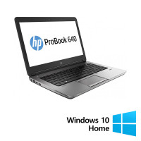 Laptop Refurbished HP ProBook 640 G1, Intel Core i5-4200M 2.50 - 3.10GHz, 8GB DDR3, 128GB SSD, 14 Inch HD, Webcam + Windows 10 Home