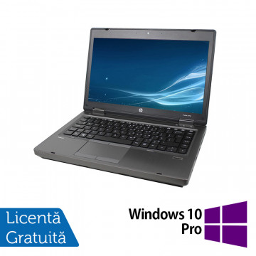 Laptop HP ProBook 6475B, AMD A4-4300M 2.70GHz, 4GB DDR3, 320GB SATA, DVD-RW + Windows 10 Pro, Refurbished Laptopuri Refurbished