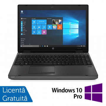 Laptop HP 6570b, Intel Core i3-3120M 2.50GHz, 4GB DDR3, 320GB SATA, DVD-RW, 15.6 Inch, Webcam, Tastatura numerica + Windows 10 Pro, Refurbished Laptopuri Refurbished