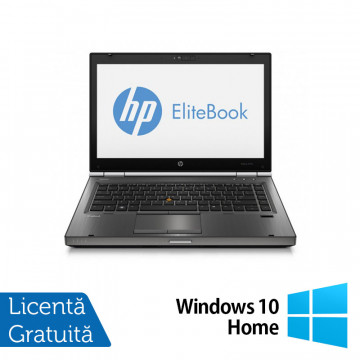 Laptop Refurbished HP EliteBook 8470p, Intel Core i5-3210M 2.50 GHz, 16GB DDR3, 500GB SATA, DVD-RW, 14 inch LED + Windows 10 Home Laptopuri Refurbished