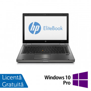 Laptop Refurbished HP EliteBook 8470p, Intel Core i5-3210M 2.50 GHz, 8GB DDR 3, 500GB SATA, DVD-RW, 14 inch LED + Windows 10 Pro Laptopuri Refurbished