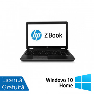 Laptop Hp Zbook 15 G2, Intel Core i7-4910MQ 2.90GHz, 32GB DDR3, 480GB SSD, NVIDIA Quadro K2100M 2GB GDDR5, DVD-RW + Windows 10 Home, Refurbished Laptopuri Second Hand