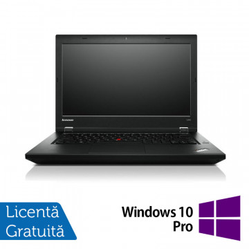 Laptop Refurbished LENOVO ThinkPad L450, Intel Core i5-4300U 1.90GHz, 8GB DDR3, 128GB SSD, 14 Inch HD, Webcam + Windows 10 Pro Laptopuri Refurbished 1