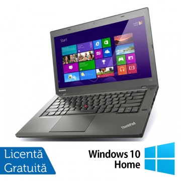 Laptop Lenovo ThinkPad T440, Intel Core i5-4300U 1.90GHz, 4GB DDR3, 120GB SSD, 14 Inch, Webcam + Windows 10 Home, Refurbished Laptopuri Refurbished