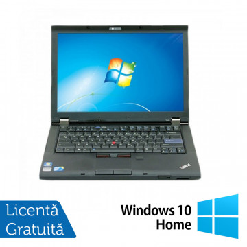Laptop LENOVO T410, Intel Core i5-520M 2.40GHz, 4GB DDR3, 320GB SATA, DVD-RW, 14.1 Inch + Windows 10 Home, Refurbished Laptopuri Refurbished