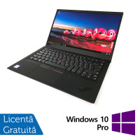 Laptop Refurbished Lenovo ThinkPad X1 CARBON, Intel Core i5-8350U 1.70 - 3.60GHz, 8GB DDR3, 240GB SSD, 14 Inch Full HD, Webcam + Windows 10 Pro