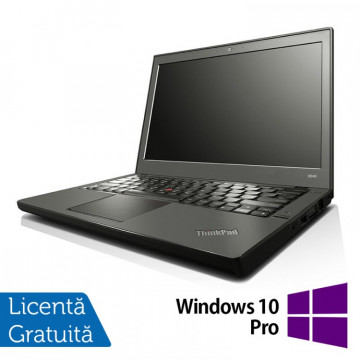 Laptop Lenovo ThinkPad X240, Intel Core i3-4010U 1.70GHz, 4GB DDR3, 500GB SATA, Webcam, 12 Inch + Windows 10 Pro, Refurbished Laptopuri Refurbished