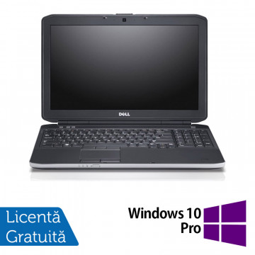 Laptop DELL Latitude E5530, Intel Core i3-3110M 2.40GHz, 4GB DDR3, 320GB SATA, DVD-RW, Webcam, 15.6 Inch + Windows 10 Home, Refurbished Laptopuri Refurbished