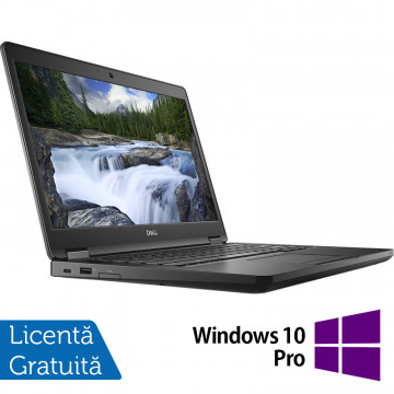 Laptop Refurbished Dell Latitude 5491, Intel Core i5-8400H 2.50GHz, 8GB DDR4, 240GB SSD, 14 Inch, Fara Webcam + Windows 10 Pro Laptopuri Refurbished