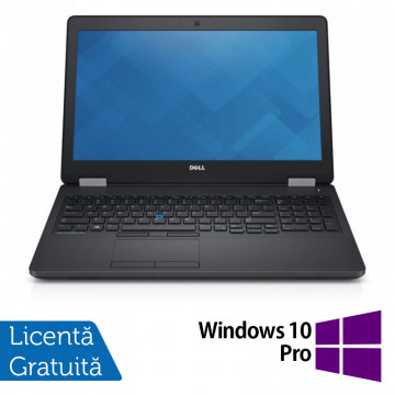 Laptop Dell Precision 3510, Intel Core i7-6700HQ 2.60GHz, 16GB DDR4, 240GB SSD, Full HD, Webcam, 15.6 Inch + Windows 10 Pro, Refurbished Laptopuri Refurbished
