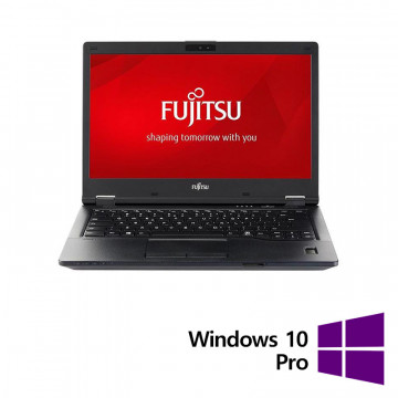 Laptop Refurbished Fujitsu Lifebook E548, Intel Core i5-8250U 1.60 - 3.40GHz, 8GB DDR4, 256GB SSD, 14 Inch Full HD, Webcam + Windows 10 Pro Laptopuri Refurbished