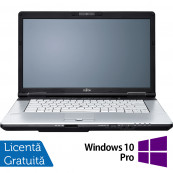 Laptop FUJITSU SIEMENS E751, Intel Core i5-2520M 2.50GHz, 4GB DDR3, 500GB SATA, DVD-RW, 15.6 Inch, Fara Webcam + Windows 10 Pro, Refurbished Laptopuri Refurbished
