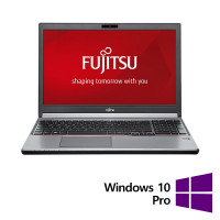 Laptop Refurbished FUJITSU SIEMENS Lifebook E756, Intel Core i5-6200U 2.30GHz, 16GB DDR4, 256GB SSD, 15.6 Inch Full HD, Webcam, Tastatura Numerica + Windows 10 Pro