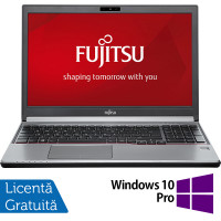 Laptop Refurbished FUJITSU SIEMENS Lifebook E756, Intel Core i7-6500U 2.50GHz, 8GB DDR4, 256GB SSD, 15.6 Inch HD, Webcam, Tastatura Numerica + Windows 10 Pro