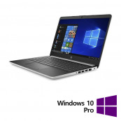 Laptop Refurbished HP 14-DK0357NG, Ryzen 5 3500U 2.10 - 3.70, 8GB DDR4, 128GB SSD + 1TB HDD, Webcam, 14 Inch Full HD, Silver + Windows 10 Pro Laptopuri Refurbished
