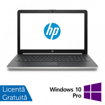 Laptop Refurbished HP 15-da0361ng, Intel Celeron N4000 1.10 - 2.60, 4GB DDR4, 256GB SSD, Webcam, 15.6 Inch HD, Tastatura Numerica + Windows 10 Pro Laptopuri Refurbished