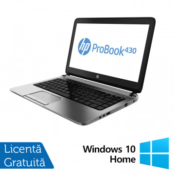 Laptop Refurbished HP ProBook 430 G1, Intel Core i5-4300U 1.90 - 2.90GHz, 8GB DDR3, 256GB SSD, 14 Inch HD, Webcam + Windows 10 Home Laptopuri Refurbished 1