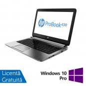 Laptop Refurbished HP ProBook 430 G1, Intel Core i5-4300U 1.90 - 2.90GHz, 8GB DDR3, 256GB SSD, 14 Inch HD, Webcam + Windows 10 Pro Laptopuri Refurbished