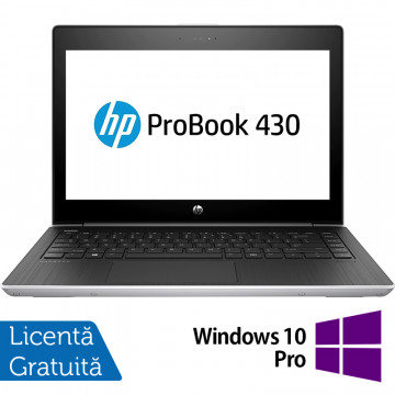 Laptop Refurbished HP ProBook 430 G5, Intel Core i5-8250U 1.60-3.40GHz, 8GB DDR4, 240GB SSD, 13.3 Inch Full HD, Webcam + Windows 10 Home Laptopuri Refurbished