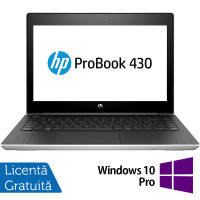 Laptop Refurbished HP ProBook 430 G5, Intel Core i5-8250U 1.60-3.40GHz, 8GB DDR4, 240GB SSD, 13.3 Inch Full HD, Webcam + Windows 10 Pro