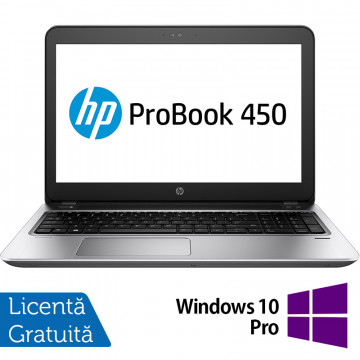 Laptop Refurbished HP ProBook 450 G4, Intel Core i3-7100U 2.40GHz, 8GB DDR4, 128GB SSD, 15.6 Inch Full HD, Webcam, Tastatura Numerica + Windows 10 Pro Laptopuri Refurbished 1
