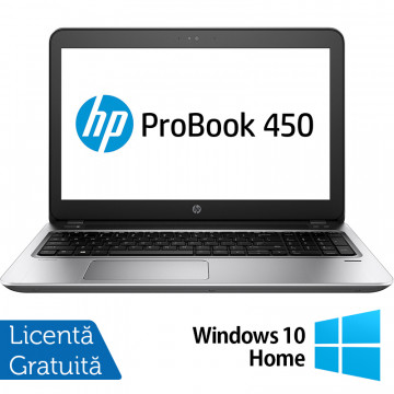 Laptop Refurbished HP ProBook 450 G4, Intel Core i5-7200U 2.50GHz, 8GB DDR4, 240GB SSD, DVD-RW, 15.6 Inch, Tastatura Numerica, Webcam + Windows 10 Home Laptopuri Refurbished 1